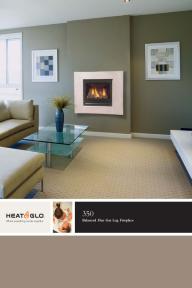 Heat&Glo 350 Balanced Flue Gas Log Fireplace