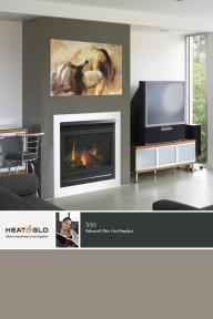 Heat&Glo 550 Balanced Flue Gas Fireplace