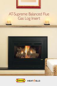 Heat&Glo AT-Supreme Balanced Flue Gas Log Insert