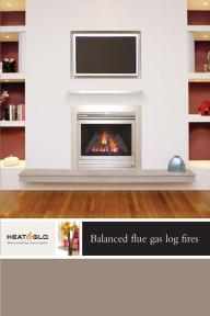 Heat&Glo Balanced flue gas log fires