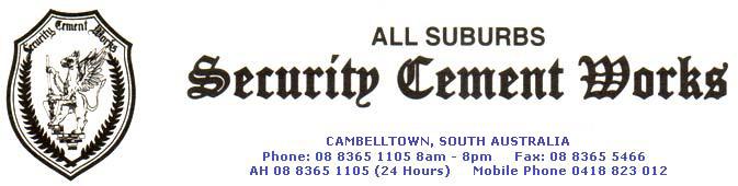 All Suburbs Security Cement Works