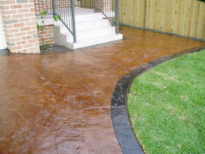 Textured Stained Concrete