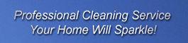 Professional Cleaning Service. Your Home Will Sparkle!