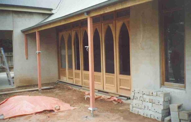 Gothic arch bi-fold doors