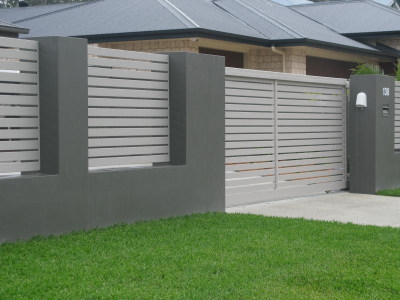 Front Brick Fence Designs