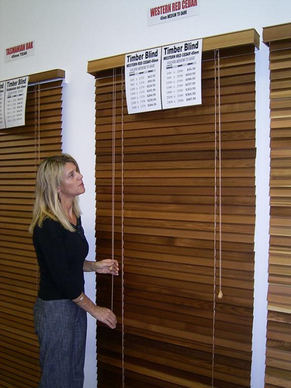Western Cedar Timber Blinds