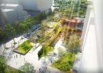 Artist's impression of the terraced gardens at One Central Park.