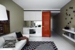 Modern and stylish features are integrated into the apartment designs.