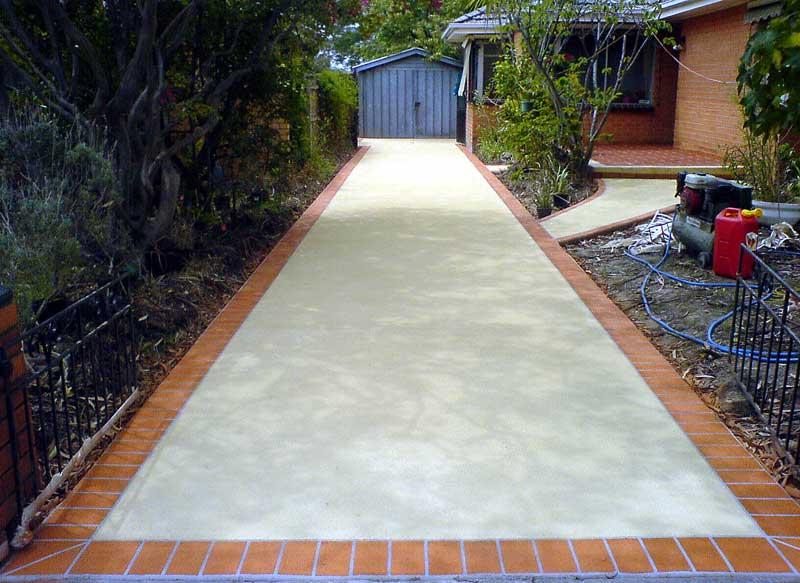 Spray On Existing Concrete