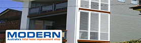 Modern Louvre Shutters - Brisbane