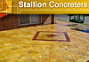Textured and Acid Stained Concrete