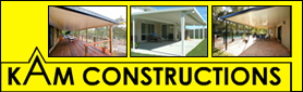Patio Installations - Full range of Colourbond colours.