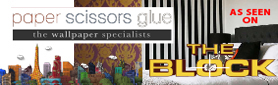 paper scissors glue - wallpaper