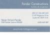 Fender Constructions (Home Improvements)