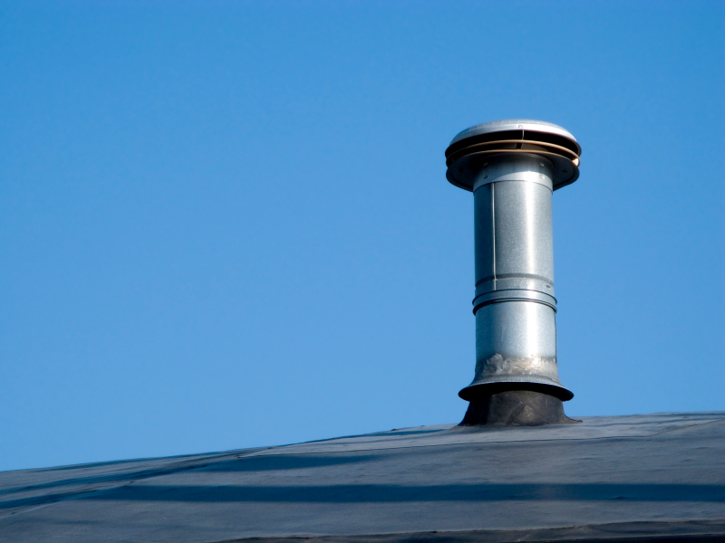vent stack on roof