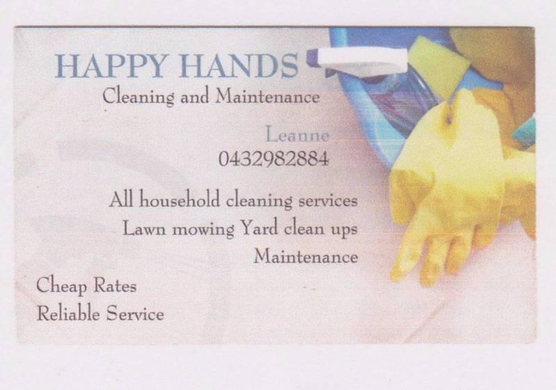 Happy Hands Cleaning & Maintenance Service Glenwood