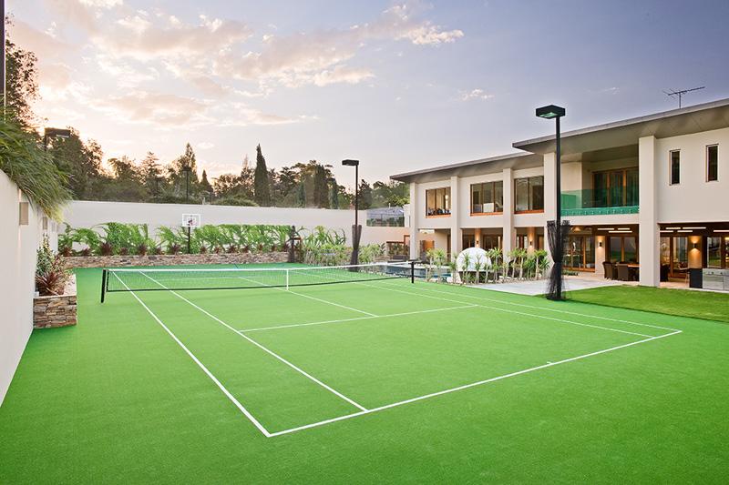 Backyard tennis court ideas