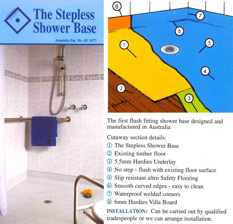 Galleries The Stepless Shower Base Pty Ltd