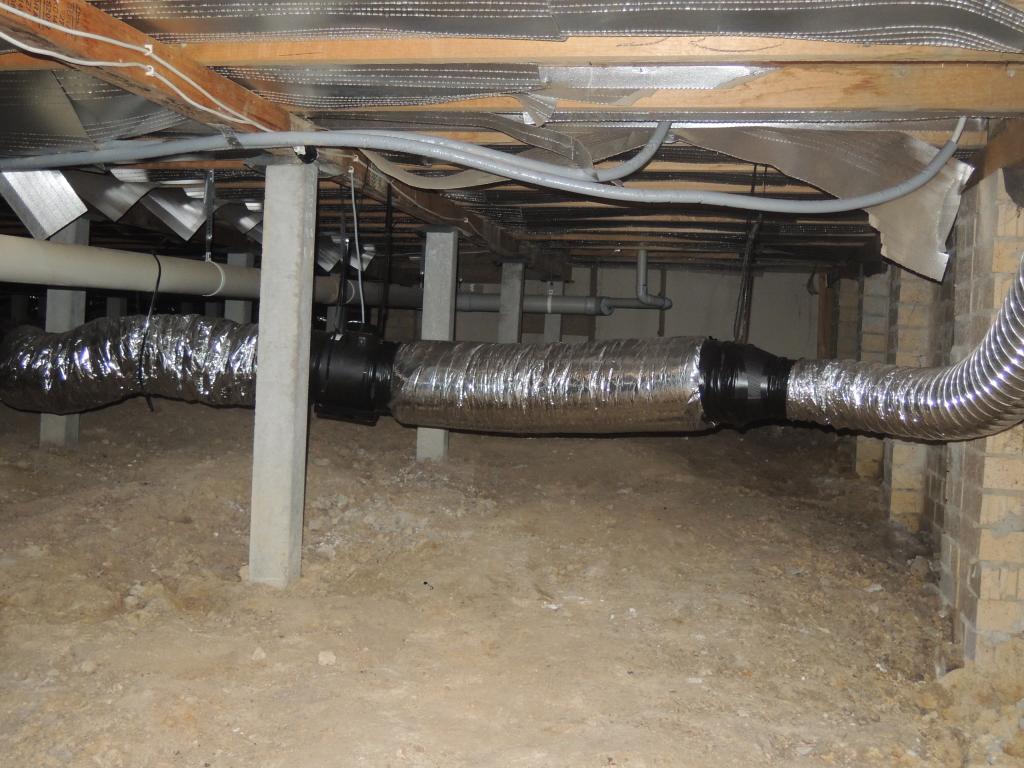  Conduits de ventilation sous-plancher pour aider à prévenir l'humidité 